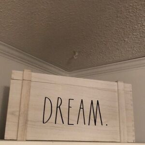- Rae Dunn “ Dream ” Wooden Storage Box NWOT